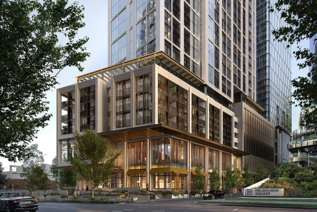 AURA will integrate residential, retail and landscaped public spaces, strengthening Melbourne Square’s growing role as a major Southbank destination.