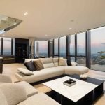 Penthouse living: The $6.35 million Peake Tower penthouse features expansive living spaces, premium finishes and panoramic views across Sydney’s inner west.